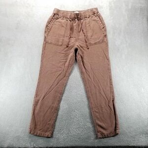 Pilcro Pants Womens M Tall Linen Blend Woven Utility Drawstring Boho Casual‎